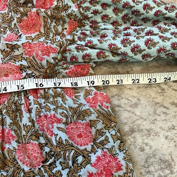 Rachel Zoe Smocked Blouse with 3/4 Sleeves small - Picture 3 of 6